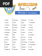 Spelling Bee Secondary. 4