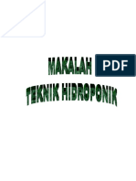 Makalah Hidroponik