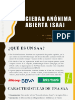 Sociedad Anónima Abierta (SAA) - Exposicion