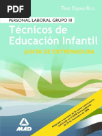 Técnico Educación Infantil Específico JUNTA DE EXTREMADURA