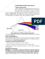 Dispersion of Light Notes