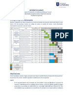 Informe de Avance