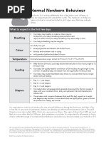 Normal Newborn Behaviour English