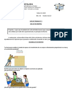 (3 Año) (2da Ley de Newton) GUIA DE TRABAJO