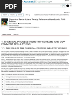 CHEMICAL PROCESS INDUSTRY WORKERS AND GOVERNMENT REGULATIONS - McGraw-Hill Education - Access Engineering