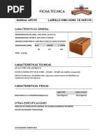 Ficha Tecnica - 18 Huecos