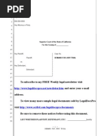 Sample Demand For Jury Trial For California