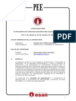 Syllabus de La Asignatura Ciberseguridad