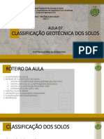 Aula 07 - Classificao Geotcnica Dos Solos Alunos