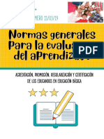 Normas Generales para La Evaluación Del Aprendizaje