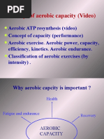 Concept of Aerobic Capacity