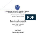 Informe Del Petroleo y Sus Derivados Alfredo Sanchez Mat AI8712