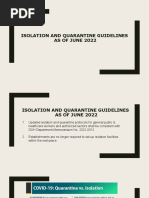 Isolation Quarantine Guidelines