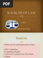 Sources of Law