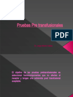 Pruebas Pre Transfusionales