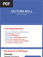 Lecture No 1 Introduction To Pathology