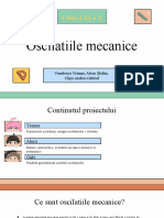 Oscilatii Mecanice - Proiect Clasa A XI-A A Final