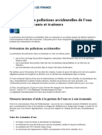 ZOM - Prévention Des Pollutions de L'eau - Restaurants Et Traiteurs