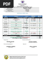 Individual Work Load Sample