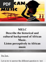 Music of Africa