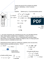 Resolução Exerc. L02 Queda e Lançamentos Verticais e Oblíquo