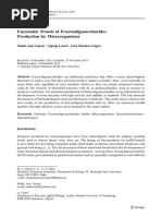 Enzymatic Trends of Fructooligosaccharides Production by Microorganisms