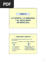 Tema 5 - La Oferta, La Demanda y El Equilibrio