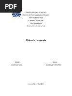 El Derecho Comparado.