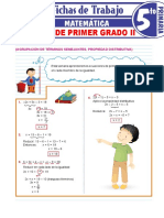 Ecuaciones de Primer Grado II para Quinto Grado