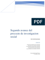 Segundo Avance Del Proyecto de Investigacion Social