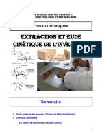 Enzymologie TP Invertase Polycopie