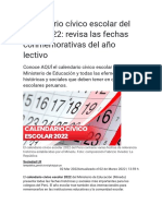 Calendario Cívico Escolar Del Perú 2011