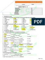 Test 3 - 6 - BASIC - KEY