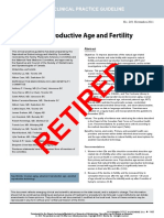 Advanced Reproductive Age and Fertility