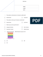 Math Fractions - Preassess