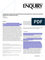 C36 Comprender Experiencias Arquitectónicas Extraordinarias A Través Del Análisis Del Contenido de Narrativas Escritas