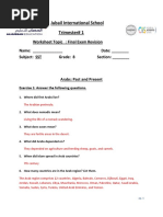 Final Exam Revision - Grade 8 (SST)