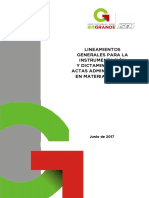 Lineamientos Generales para La Instrumentacion y Dictamen de Actas Administrativas-Isem