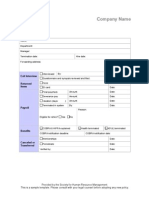 Employee Exit Interview Checklist Form