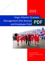 Virgin Atlantic Strategic Management (The Branson Effect and Employee Positioning)