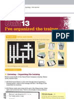 Unit 13: I've Organized The Trainer