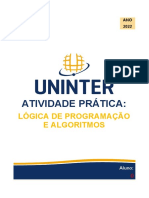 Atividade Pratica de Logica de Programacao e Algoritmos - C