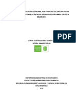 Diseño y Calificación de Un WPS, PQR y WPQ de Soldadura Según Norma Api 1104 para La Estación de Recolección Campo Escuela Colorado.