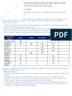 Asumiendo Responsabilidades para Prevenir Conflictos en El Hogar