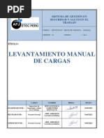 Sst-Pets-007 Levantamiento Manual de Cargas