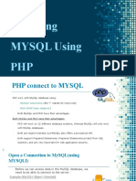 MYSQL Using PHP