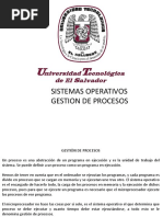 Gestion de Procesos - Unidad II