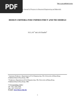 Design Criteria For Unified Strut and Tie Models: R.K.L.Su and A.M.Chandler