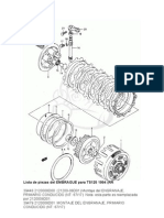 Lista de Piezas para TS125 1994