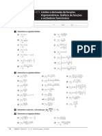 Ficha de Trabalho 09 - 12 Ano - Limites e Derivadas de Funcoes Trigonometricas e Osciladores Harmonicos